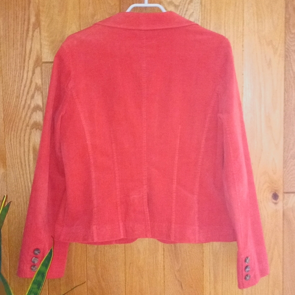 Vintage Burnt Orange Corduroy Blazer - Picture 4 of 6